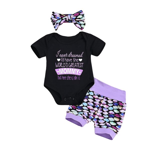 3pcs baby girls boy clothes sets mommy letter print jumsuit bodysuit + shorts pants + headband infant kids clothing, Pink;blue
3pcs baby girls boy clothes sets mommy letter print jumsuit bodysuit + shorts pants + headband infant kids clothing, Pink;blue