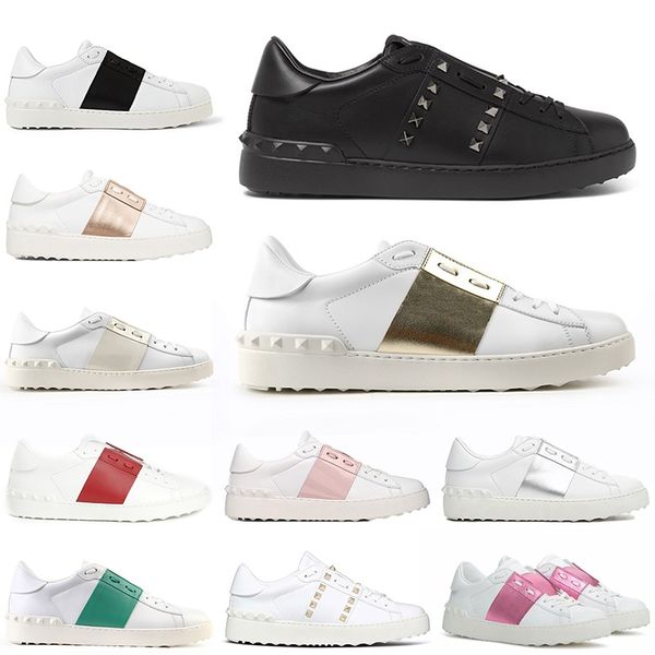 2020 luxury designer platform casual shoes white black silver fashion men women leather rivet open low sports sneakers size 35-46
2020 luxury designer platform casual shoes white black silver fashion men women leather rivet open low sports sneakers size 35-46