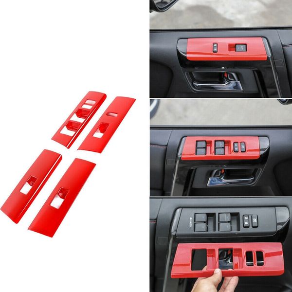 4pcs car red abs window lift adjustment switch panel cover trim for 4runner 2010-2019 car accessories
4pcs car red abs window lift adjustment switch panel cover trim for 4runner 2010-2019 car accessories