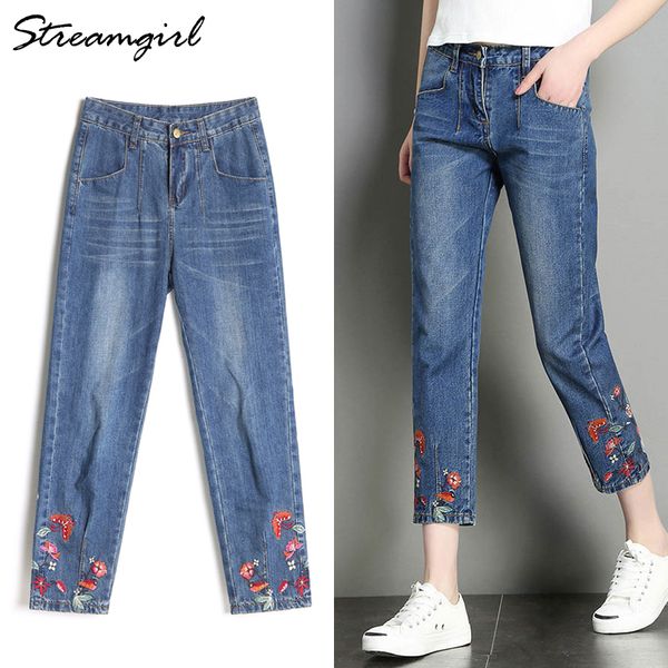 streamgirl широкие ноги джинсы с вышивкой женский капри jean femme высокой талией вышитые джинсы женские штаны джинсовой женщин 2019, Blue
streamgirl широкие ноги джинсы с вышивкой женский капри jean femme высокой талией вышитые джинсы женские штаны джинсовой женщин 2019, Blue