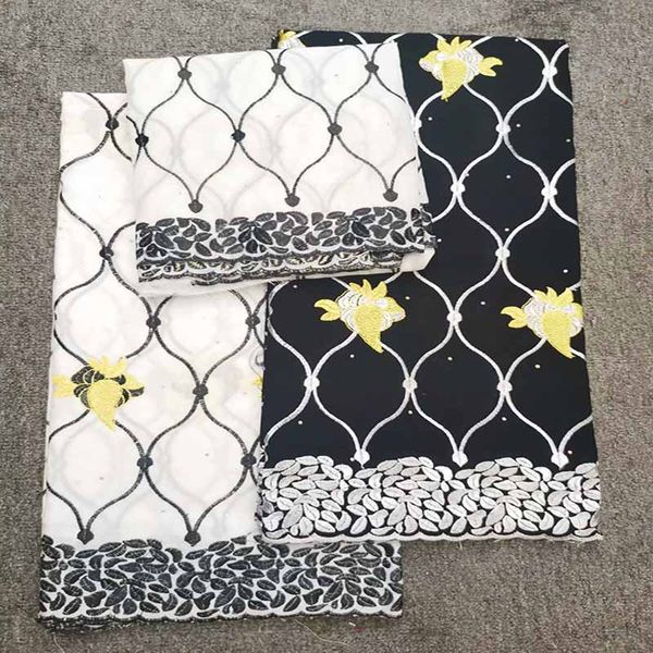 2020 new african print fabric cotton fabric three sets lace ankara yarn fashion large medium piece 2.5 quay yarn 2 yard, Black;white
2020 new african print fabric cotton fabric three sets lace ankara yarn fashion large medium piece 2.5 quay yarn 2 yard, Black;white