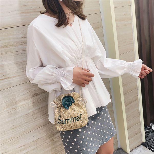 fashion leaves letter print straw bucket bag women woven handbags laides shoulder drawstring crossbody bags purses 2020
fashion leaves letter print straw bucket bag women woven handbags laides shoulder drawstring crossbody bags purses 2020