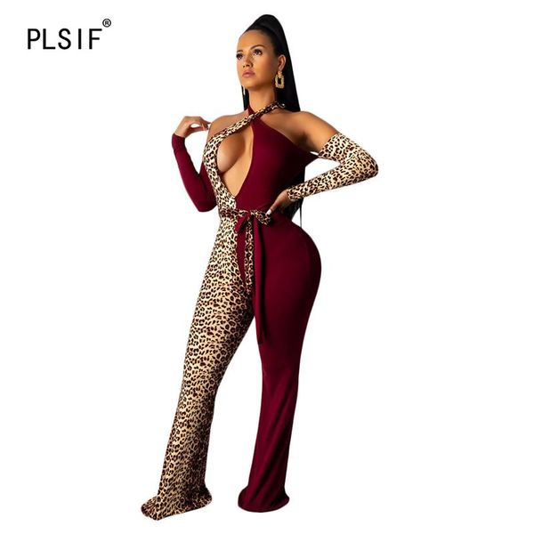 fashion leopard spliced lady lace-up jumpsuits halter hollow out design rompers beach style backless jumpsuits, Black;white
fashion leopard spliced lady lace-up jumpsuits halter hollow out design rompers beach style backless jumpsuits, Black;white
