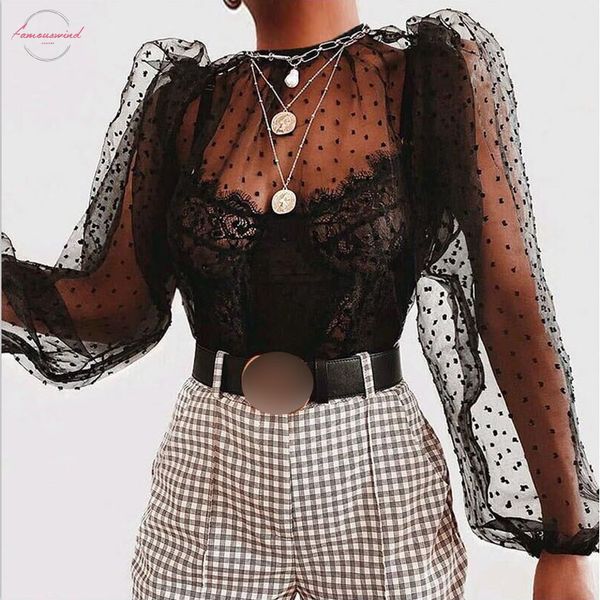 лето tshirt женщины mesh sheer see through горошек майка топы с длинным рукавом puff рукавом o шеи футболки перспективными топы, White
лето tshirt женщины mesh sheer see through горошек майка топы с длинным рукавом puff рукавом o шеи футболки перспективными топы, White
