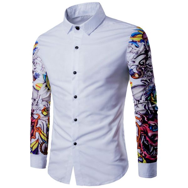 new autumn man shirt pattern design long sleeve floral flowers print slim fit men casual shirt fashion men dress shirts, White;black
new autumn man shirt pattern design long sleeve floral flowers print slim fit men casual shirt fashion men dress shirts, White;black