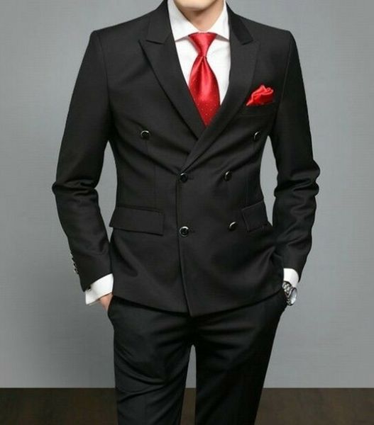 brand new men suits black groom tuxedos peak lapel groomsmen wedding man 2 pieces ( jacket + pants +tie ) l563, Black;gray
brand new men suits black groom tuxedos peak lapel groomsmen wedding man 2 pieces ( jacket + pants +tie ) l563, Black;gray
