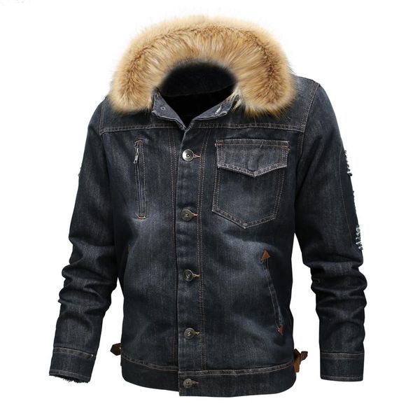 denim winter jacket men winter streetwear coat chaqueta jackets and coats men plus size 6xl thick fur collar clothes veste homme, Black;brown
denim winter jacket men winter streetwear coat chaqueta jackets and coats men plus size 6xl thick fur collar clothes veste homme, Black;brown