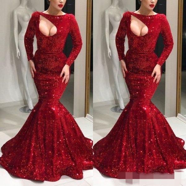 2019 скромные красные вечерние платья с длинными рукавами sparkly sequins полые полые шеи jewel на заказ развертки поезд русалка выпускного, Black;red
2019 скромные красные вечерние платья с длинными рукавами sparkly sequins полые полые шеи jewel на заказ развертки поезд русалка выпускного, Black;red