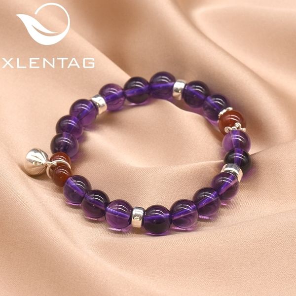 xlentag 925 sterling silver women bracelet natural stone amethyst agate gift adjustable bracelets luxury fine jewellery gb0070, Black
xlentag 925 sterling silver women bracelet natural stone amethyst agate gift adjustable bracelets luxury fine jewellery gb0070, Black