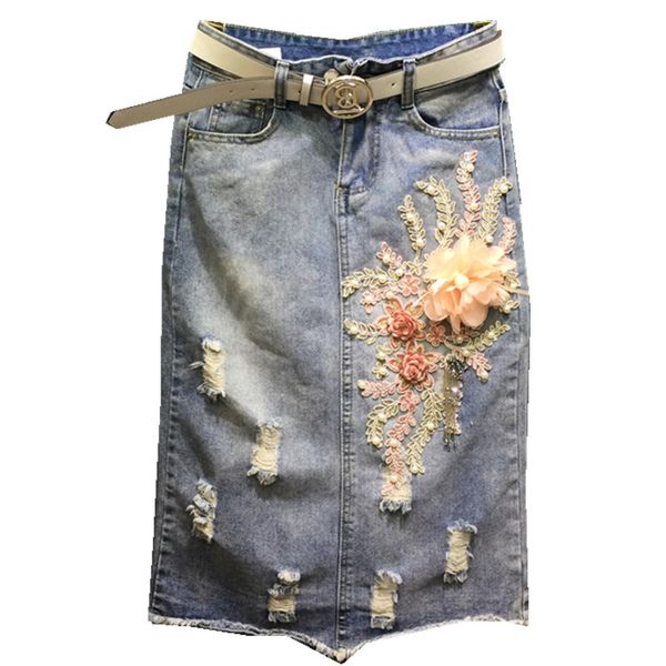 2020 embroidered denim skirts button denim skirt with embroidery jeans straight skirts light blue short flower skirt with, Black
2020 embroidered denim skirts button denim skirt with embroidery jeans straight skirts light blue short flower skirt with, Black