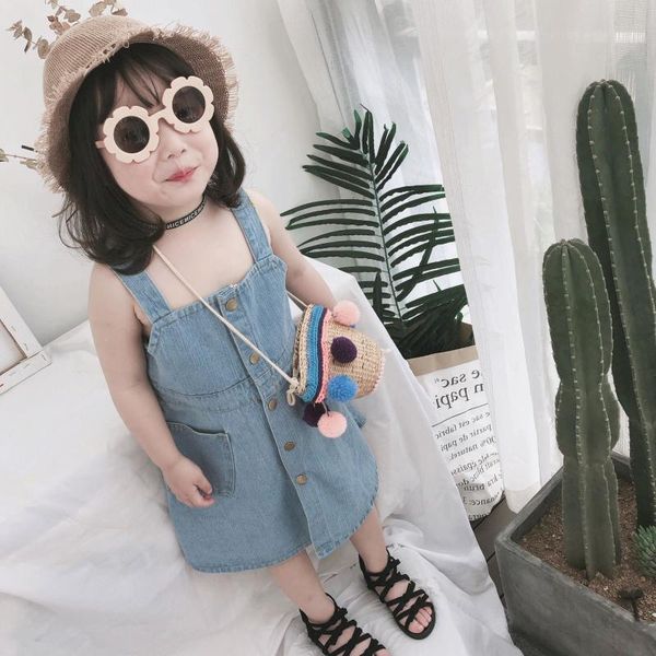 girl's dresses girls' casual buckle denim suspender dress2021 spring and summer baby korean wild cowboy dress clothes 2-7y, Red;yellow
girl's dresses girls' casual buckle denim suspender dress2021 spring and summer baby korean wild cowboy dress clothes 2-7y, Red;yellow