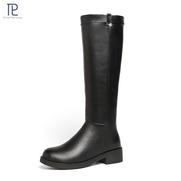 women's knee high boots soft pu leather flat riding boots women comfortable short plush lining winter size 35-40, Black
women's knee high boots soft pu leather flat riding boots women comfortable short plush lining winter size 35-40, Black