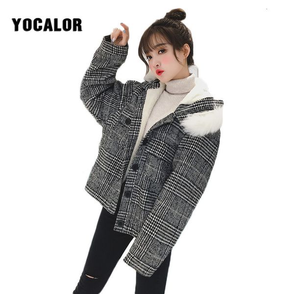 2018 fashion plaid lamb wool loose coat parka women autumn winter female overcoat basic jackets cape cloak manteau femme tweed, Black
2018 fashion plaid lamb wool loose coat parka women autumn winter female overcoat basic jackets cape cloak manteau femme tweed, Black