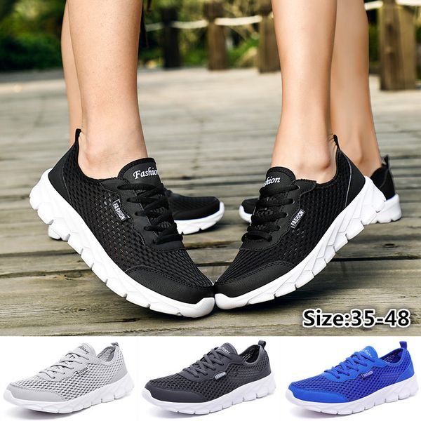 summer walking shoes men women leisure sneakers, Black