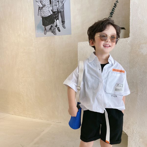 liu yuan boutique children's clothing 2020 summer children's clothing shirt street wide men's short sleeve shirt, White;black
liu yuan boutique children's clothing 2020 summer children's clothing shirt street wide men's short sleeve shirt, White;black