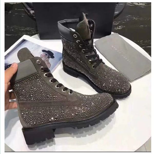 crystals women warm fur snow boots handmade shiny rhinestones diamonds low heel ankle boots winter shoes drill, Black
crystals women warm fur snow boots handmade shiny rhinestones diamonds low heel ankle boots winter shoes drill, Black