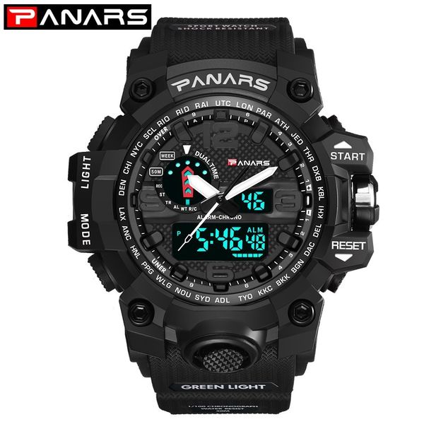 panars analog digital watch men dual display quartz sports watches man waterproof swimming led watch electronic relogio militar, Slivery;brown
panars analog digital watch men dual display quartz sports watches man waterproof swimming led watch electronic relogio militar, Slivery;brown