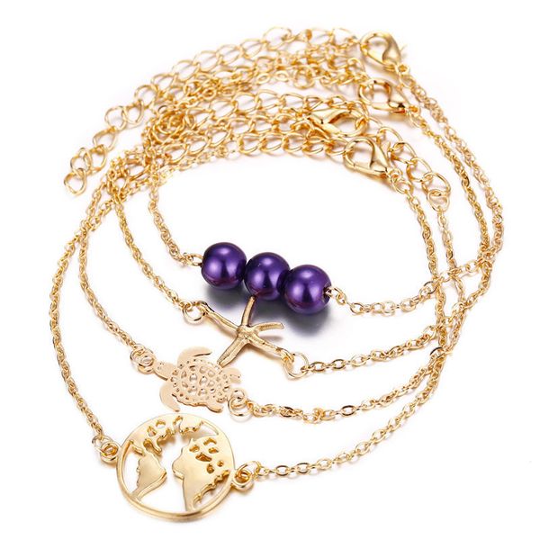 4pcs/set tortoise starfish map beads bracelet set for women bohemian multiple gold handmade bangle bracelets beach jewelry, Black
4pcs/set tortoise starfish map beads bracelet set for women bohemian multiple gold handmade bangle bracelets beach jewelry, Black