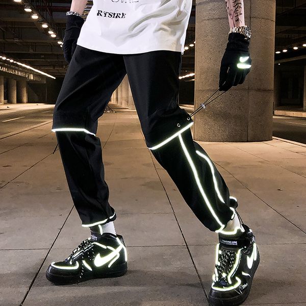 streetwear reflective joggers men hip hop casual printing mens harem pants spring summer ankle length trousers men 2020 new, Black
streetwear reflective joggers men hip hop casual printing mens harem pants spring summer ankle length trousers men 2020 new, Black