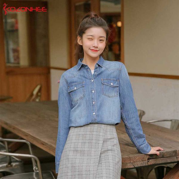 summer fashion light blue denim blouse female thin long sleeve jeans shirt denim blouse length women's shirt, White
summer fashion light blue denim blouse female thin long sleeve jeans shirt denim blouse length women's shirt, White