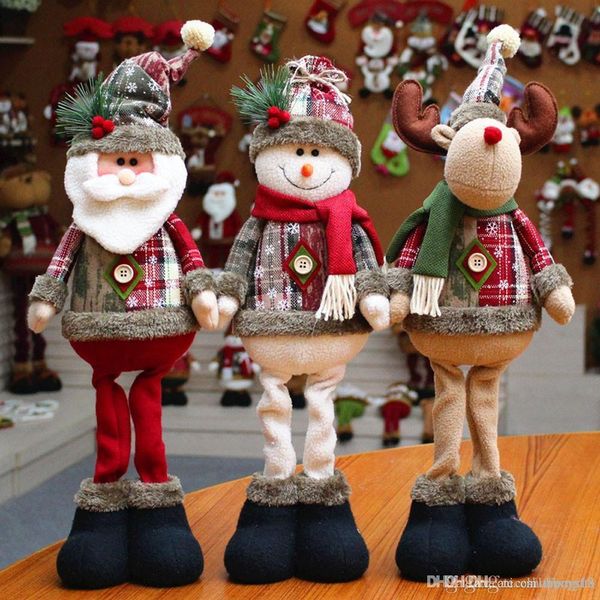 lxh santa claus snow man elk doll christmas decoration xmas tree decent ornaments home decor #244