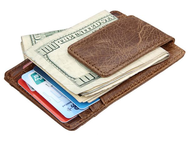 artmi men genuine leather clip rfid blocking retro men cash clip card money, Black
artmi men genuine leather clip rfid blocking retro men cash clip card money, Black