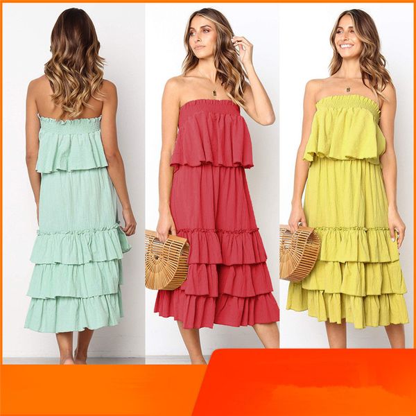 women's dresses summer beach skirts casual ladies loose boob tube dress two piece dress cf1859, White
women's dresses summer beach skirts casual ladies loose boob tube dress two piece dress cf1859, White
