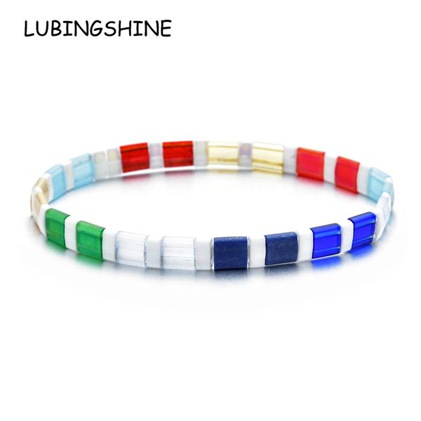 bohemian handmade enamel tile crystal seed bead elastic bracelet for women men rainbow white black wristband jewelry gift, Golden;silver
bohemian handmade enamel tile crystal seed bead elastic bracelet for women men rainbow white black wristband jewelry gift, Golden;silver