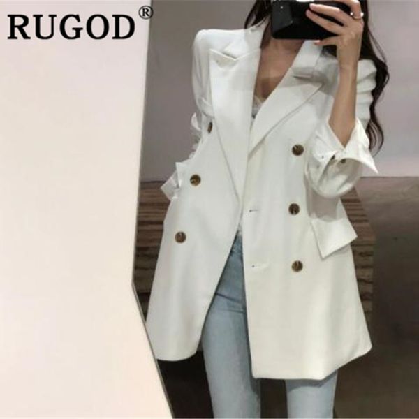 rugod 2019 new autumn arrival special blazers for women notched double breasted slim elegant coat fashion femme office ladies, White;black
rugod 2019 new autumn arrival special blazers for women notched double breasted slim elegant coat fashion femme office ladies, White;black