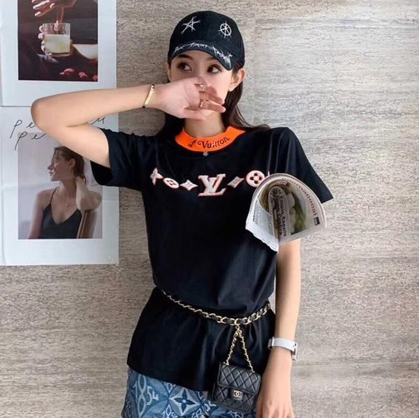 the new summer women's t-shirt short sleeves pure cotton simple style fashion loose t-shirts ing, White
the new summer women's t-shirt short sleeves pure cotton simple style fashion loose t-shirts ing, White