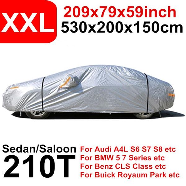 530 cm 209 inch xxl sedan car cover 210t water rain proof full protector dust uv sun outdoor indoor d40
530 cm 209 inch xxl sedan car cover 210t water rain proof full protector dust uv sun outdoor indoor d40
