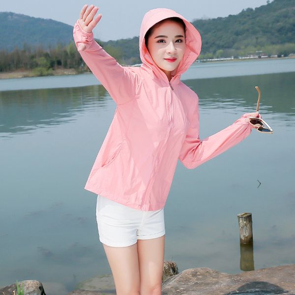 women casual jackets plus szie outdoor sun protection jacket windproof ultra-light rainproof hooded jackets chaqueta mujer z0607, Black;brown
women casual jackets plus szie outdoor sun protection jacket windproof ultra-light rainproof hooded jackets chaqueta mujer z0607, Black;brown