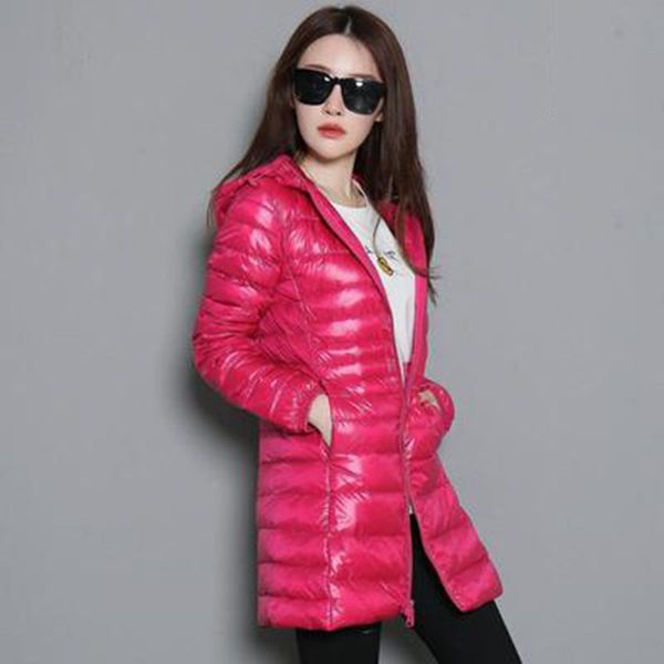 women's jackets winter women white duck down parka candy color soft long jacket outwear ultralight hooded coats, Black;brown
women's jackets winter women white duck down parka candy color soft long jacket outwear ultralight hooded coats, Black;brown