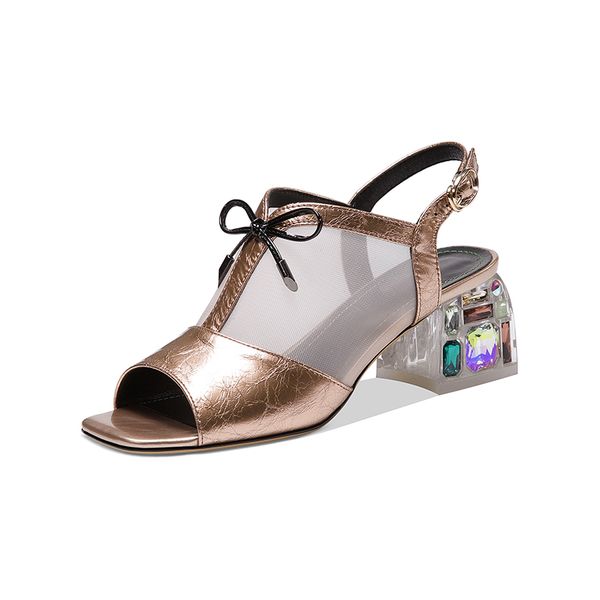 popular patchwork ladies sandals rhinestone genuine leather high heels pumps 2020 new summer buckle party shoes woman, Black
popular patchwork ladies sandals rhinestone genuine leather high heels pumps 2020 new summer buckle party shoes woman, Black