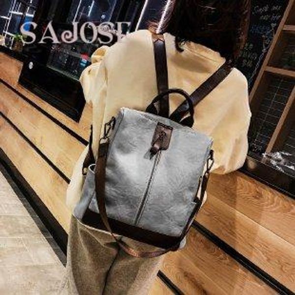 women for fashion simple shoulder vintage leather female multifunction casual handbag school girl collage teenager backpacks
women for fashion simple shoulder vintage leather female multifunction casual handbag school girl collage teenager backpacks