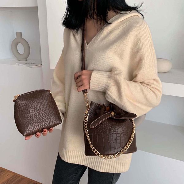 vintage fashion small women leather bucket bag handbag alligator pattern shoulder bag messenger crossbody bags purses 2pc #h20
vintage fashion small women leather bucket bag handbag alligator pattern shoulder bag messenger crossbody bags purses 2pc #h20