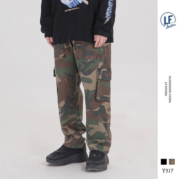 lawfoo2020 spring and summer new style origional national trends men's wear multi-pockets camouflage bib overall men's trousers, White;black
lawfoo2020 spring and summer new style origional national trends men's wear multi-pockets camouflage bib overall men's trousers, White;black