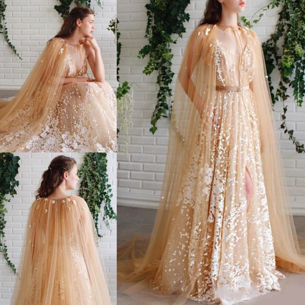 amazing lace appliqued evening dresses with cape sheer plunging neck side split prom gowns floor length tulle plus size formal dress, Black;red
amazing lace appliqued evening dresses with cape sheer plunging neck side split prom gowns floor length tulle plus size formal dress, Black;red