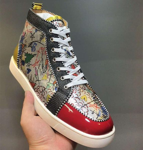 высокое качество спайки high top red bottom pik pik шипованных кроссовки обувь женщины мужчины luxury дизайнер плоский повседневный красной, Black
высокое качество спайки high top red bottom pik pik шипованных кроссовки обувь женщины мужчины luxury дизайнер плоский повседневный красной, Black