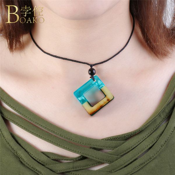 4 color woodden necklace women black rope choker ethnic square long chain men vintage pendants necklaces for women collares r5df, Silver
4 color woodden necklace women black rope choker ethnic square long chain men vintage pendants necklaces for women collares r5df, Silver