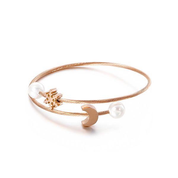 bangle fashion moon snow simulated-pearl women silver rose gold stainless steel open wire lovely girls bracelet jewelry, Black
bangle fashion moon snow simulated-pearl women silver rose gold stainless steel open wire lovely girls bracelet jewelry, Black