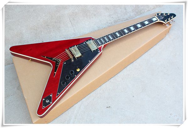 Золотое Оборудование Flying V Body 2 Пикапов электрической гитары с палисандровой накладкой, Body Binding, можно настроить
Золотое Оборудование Flying V Body 2 Пикапов электрической гитары с палисандровой накладкой, Body Binding, можно настроить