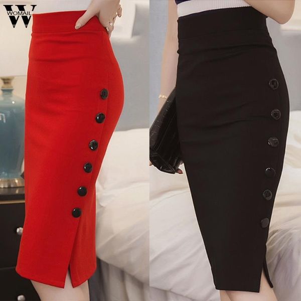 womail skirt women summer casual pencil skirt ladies high waisted button office multiple size new 2019 dropship m28, Black
womail skirt women summer casual pencil skirt ladies high waisted button office multiple size new 2019 dropship m28, Black
