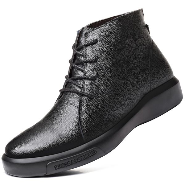 british style mens casual genuine leather boots vintage lace-up platform flat shoes breathable ankle boot zapatos de hombre bota, Black
british style mens casual genuine leather boots vintage lace-up platform flat shoes breathable ankle boot zapatos de hombre bota, Black