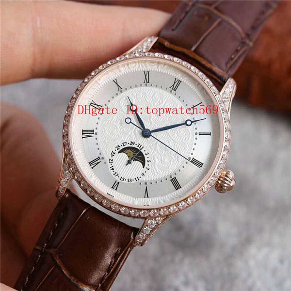 new diamond moon phase mens watch luxury watch eta 2824-2 automatic mechanical 28800 vph sapphire crystal 18k rose gold case 316l steel case, Slivery;brown
new diamond moon phase mens watch luxury watch eta 2824-2 automatic mechanical 28800 vph sapphire crystal 18k rose gold case 316l steel case, Slivery;brown