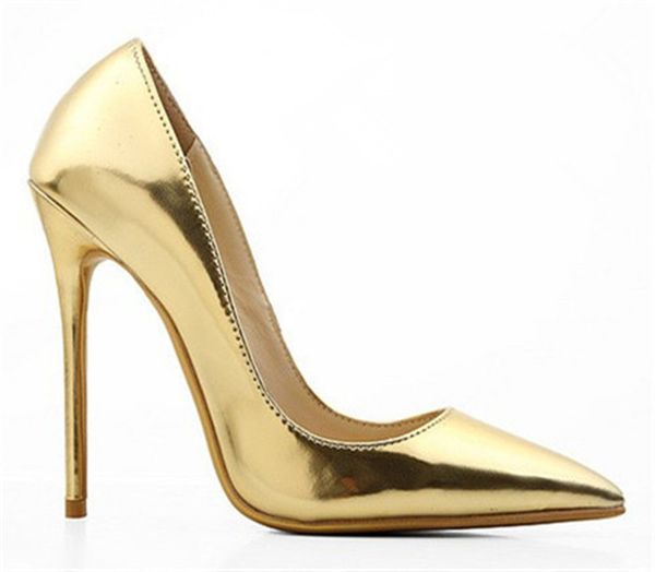 fashion gold women pumps thin high heel shoes pointed slip on high heels stiletto ladies evening party pumps, Black
fashion gold women pumps thin high heel shoes pointed slip on high heels stiletto ladies evening party pumps, Black