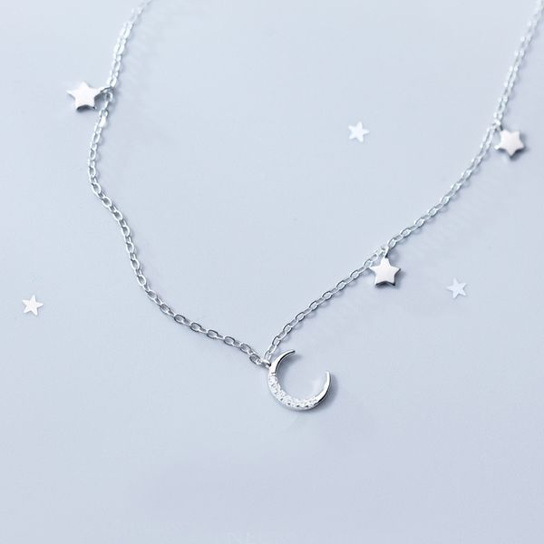 mloveacc elegant 925 sterling silver moon stars charm pendant necklaces for women fashion silver necklace choker
mloveacc elegant 925 sterling silver moon stars charm pendant necklaces for women fashion silver necklace choker