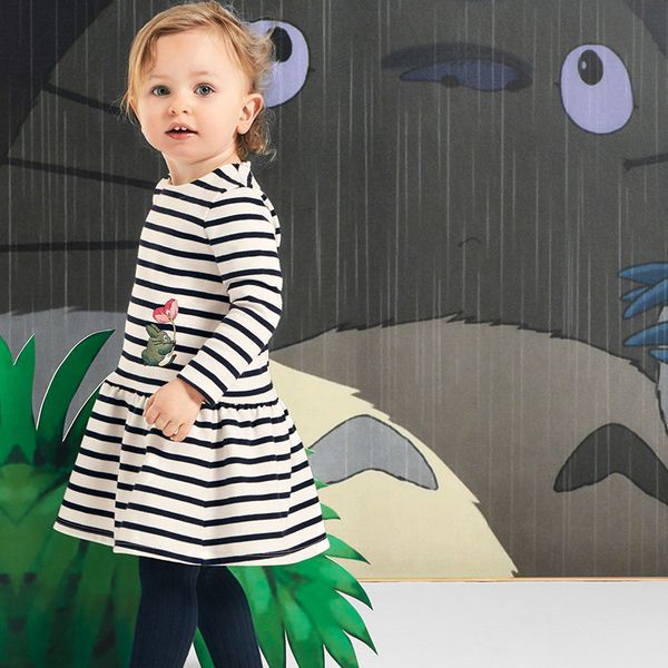 little maven kids girls fashion brand 2019 autumn baby girls clothes cotton toddler girl striped animal applique dresses s0512, Red;yellow
little maven kids girls fashion brand 2019 autumn baby girls clothes cotton toddler girl striped animal applique dresses s0512, Red;yellow