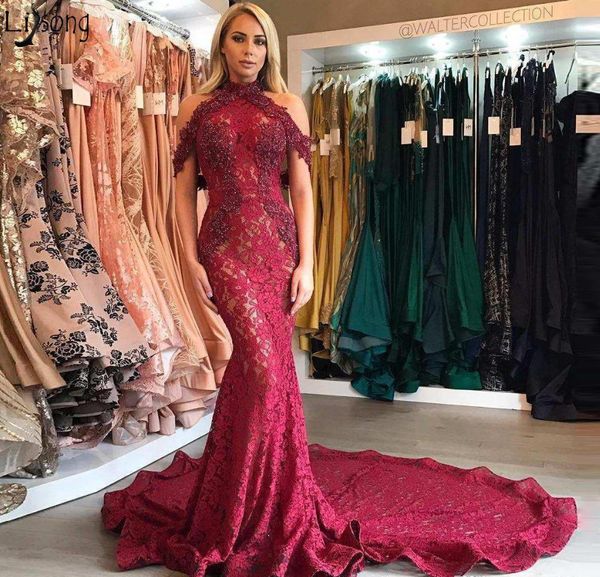 dark red prom dresses 2019 mermaid halter neck holidays graduation wear evening party gowns custom made plus size, Black
dark red prom dresses 2019 mermaid halter neck holidays graduation wear evening party gowns custom made plus size, Black