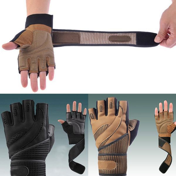 men weight lifting gloves gym wrist body training brand gloves workout building exercise wrap~ sports fitness equipment, Black
men weight lifting gloves gym wrist body training brand gloves workout building exercise wrap~ sports fitness equipment, Black